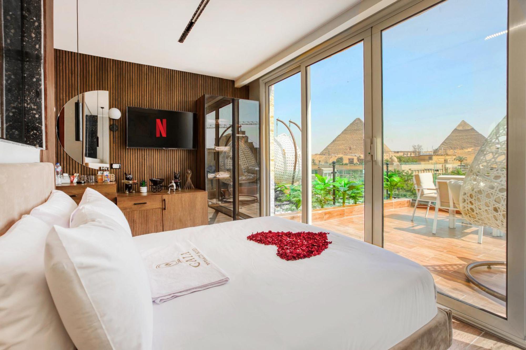 Gaia Pyramids Hotel Kafrat al Jabal Luaran gambar